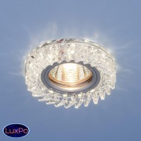 Встраиваемый светильник с LED подсветкой Elektrostandard 2216 MR16 CL прозрачный a040979