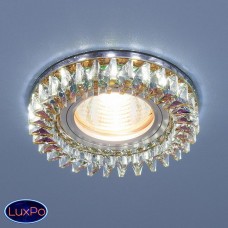 Встраиваемый светильник с LED подсветкой Elektrostandard 2216 MR16 MLT/CH мульти/хром a041043