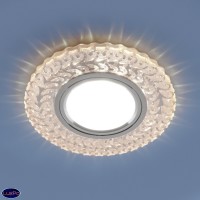 Встраиваемый светильник с LED подсветкой Elektrostandard 2223 MR16 CL прозрачный a043146