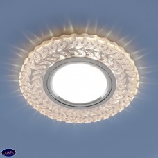 Встраиваемый светильник с LED подсветкой Elektrostandard 2223 MR16 CL прозрачный a043146