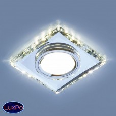 Встраиваемый потолочный светильник со светодиодной подсветкой Elektrostandard 2230 MR16 SL зеркальный/серебро a044299