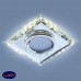 Встраиваемый потолочный светильник со светодиодной подсветкой Elektrostandard 2230 MR16 SL зеркальный/серебро a044299