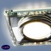 Встраиваемый потолочный светильник со светодиодной подсветкой Elektrostandard 2230 MR16 SL зеркальный/серебро a044299