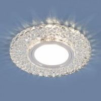 Встраиваемый светильник с LED подсветкой Elektrostandard 2235 MR16 CL прозрачный a045461