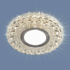 Встраиваемый светильник с LED подсветкой Elektrostandard 2236 MR16 CL прозрачный a045462