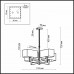 Подвесная люстра Odeon Light NORTE 2421/4