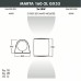 Уличный настенный светильник Fumagalli Marta 2A6.000.000.AXD2L