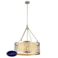 Люстра подвесная Lumien Hall КАМЕНА 3001/4P-SRGD