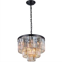Подвесная люстра хрустальная Divinare NOVA COGNAC 3002/06 SP-9