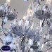 Люстра подвесная хрустальная Eurosvet Darfina 3015/12 хром/лазурный хрусталь Strotskis