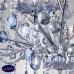 Люстра подвесная хрустальная Eurosvet Darfina 3015/12 хром/лазурный хрусталь Strotskis