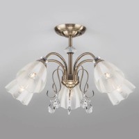 Люстра потолочная Eurosvet Floranse 30155/5 античная бронза