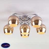 Потолочная люстра с хрусталем Eurosvet Jesse 30161/6 хром