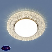 Встраиваемый светильник с LED подсветкой Elektrostandard 3027 GX53 CL прозрачный a043158