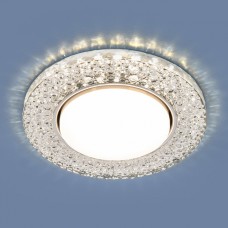 Встраиваемый светильник с LED подсветкой Elektrostandard 3029 GX53 CL прозрачный a045483