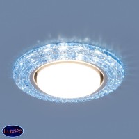 Точечный встраиваемый светильник со светодиодами Elektrostandard 3030 GX53 BL синий a035180
