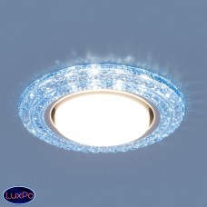 Точечный встраиваемый светильник со светодиодами Elektrostandard 3030 GX53 BL синий a035180