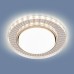 Встраиваемый светильник с LED подсветкой Elektrostandard 3033 GX53 CL/SL прозрачный/серебро a045484