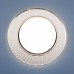 Встраиваемый светильник с LED подсветкой Elektrostandard 3033 GX53 CL/SL прозрачный/серебро a045484