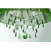 Люстра подвесная Eurosvet Emerald 3125/5 хром/зелёный Strotskis