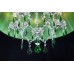 Люстра подвесная Eurosvet Emerald 3125/5 хром/зелёный Strotskis