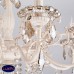 Люстра подвесная Eurosvet Elisha 3281/8 белый с золотом / тонированный хрусталь