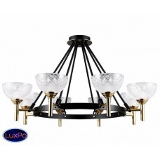 Люстра подвесная Lumien Hall ЛЕФЕВР 3301/8H-GD-BK