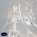 Люстра подвесная хрустальная Eurosvet Alda 3305/8 белый с золотом / прозрачный хрусталь