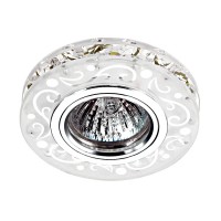 Светильник встраиваемый хрустальный со светодиодной подсветкой Novotech Riva 357310