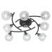 Люстра IDLamp 382/8PF-Blackchrome