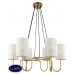 Люстра подвесная Lumien Hall АЙЛА 4003/6P-GD-WT