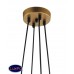Люстра подвесная Lumien Hall АВРИЛ 4004/4P-GD-WT