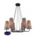 Люстра подвесная Lumien Hall АСТАРТА 4008/6P-BK-DGR