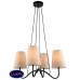 Люстра подвесная Lumien Hall ТВИНКЛ 4010/4P-BK-LGR