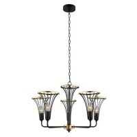 Люстра подвесная Lumien Hall ИВЕС 4017/5P-BK-GD