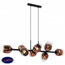 Люстра подвесная Lumien Hall МЕГАН 4036/8P-BK-COP