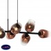 Люстра подвесная Lumien Hall МЕГАН 4036/8P-BK-COP