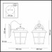 Уличный настенный светильник ODEON ALETTI 4052/1W
