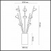 Настольная лампа Odeon VERICA 4156/24TL