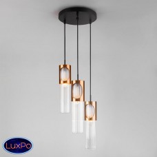Светильник подвесной Eurosvet Clip 50087/3 черный/бронза