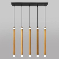 Подвесной светодиодный светильник Eurosvet Maestro 50133/5 LED бронза
