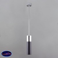 Светильник подвесной Eurosvet Double Topper 50135/1 LED хром/черный 12W