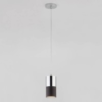Светильник подвесной Eurosvet Mini Topper 50146/1 хром/черный