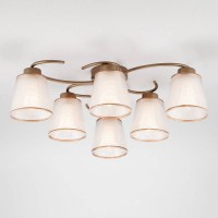 Люстра потолочная Eurosvet Phortos 60075/6 античная бронза