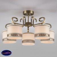 Люстра потолочная Eurosvet Frangia 60086/5 античная бронза