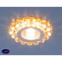 Точечный встраиваемый светодиодный светильник с хрусталем Elektrostandard 6036 MR16 GD золото a030585