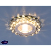 Точечный встраиваемый светодиодный светильник с хрусталем Elektrostandard 6036 MR16 Gr дымчатый a030588