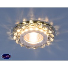 Точечный встраиваемый светодиодный светильник с хрусталем Elektrostandard 6036 MR16 Gr дымчатый a030588