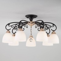 Люстра потолочная Eurosvet Arabella 70087/7 черный/золото