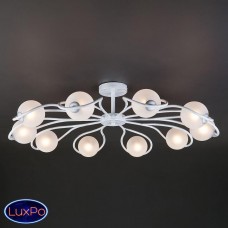 Люстра потолочная Eurosvet Camomile 70089/10 белый с серебром
